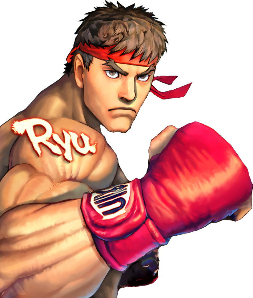 Street Fighter 4 Ryu Png Clip - Street Fighter Iv Pc Ryu Png (822x971), Png Download