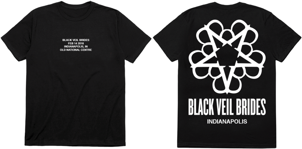 Bvb Tour Tee - Black Veil Brides Logo Star (1024x1024), Png Download