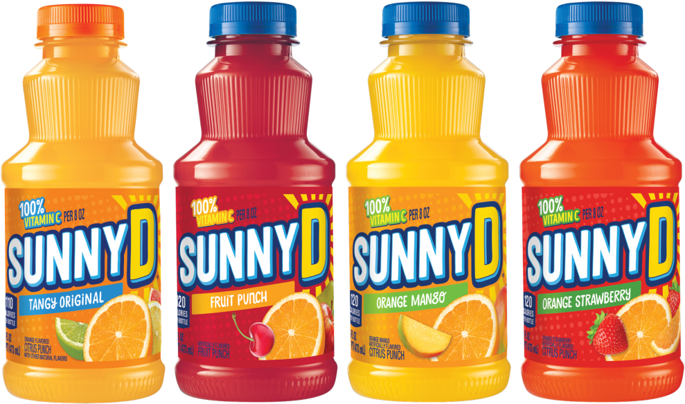 Sunnyd - Orange Soft Drink (1000x637), Png Download