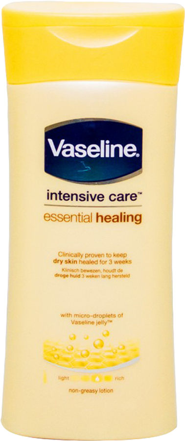 Vaseline Lotion Intensive Care Essential Healing 200 - Vaseline Intensive Care Essential Healing Lotion 200ml (1000x1000), Png Download