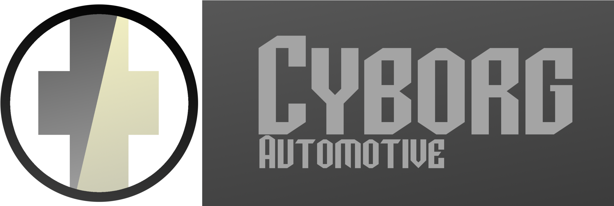 New Cyborg Automotive Combined Logo - Car (2000x667), Png Download