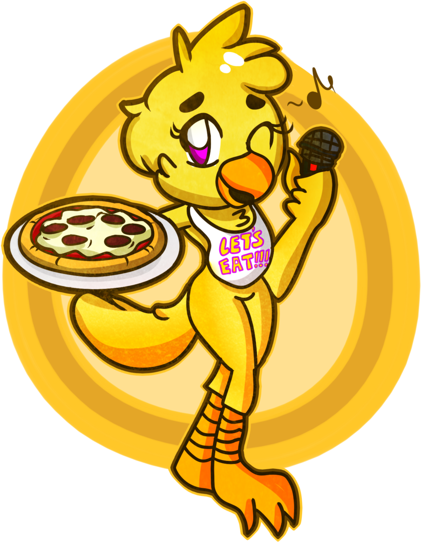 Lets Eat Five Nights At Freddy's 2 Five Nights At Freddy's - Chica Fan Art (1024x1184), Png Download