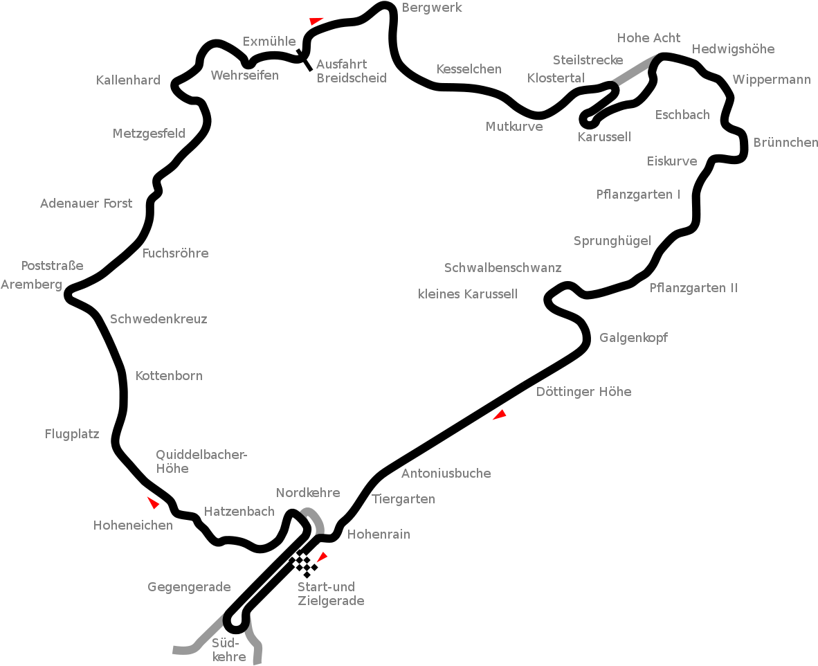 Nurburgring Nordschleife (1200x1109), Png Download