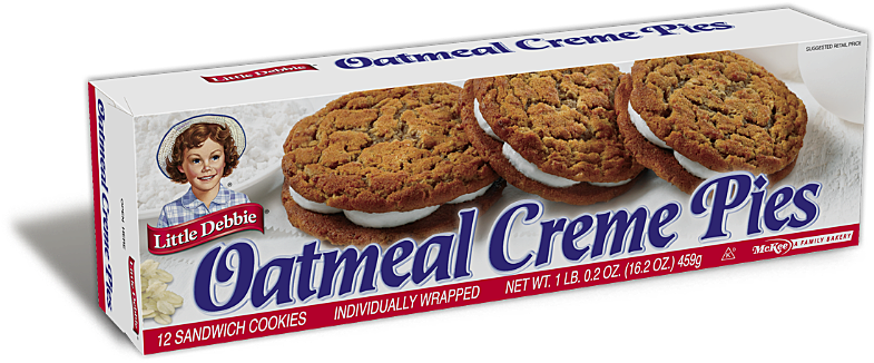 Little Debbie Spokesman Says Biology And Math Present - Oatmeal Cream Pies Box (858x429), Png Download