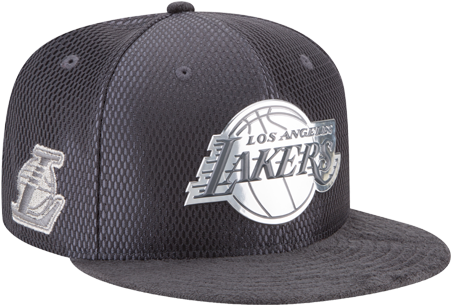 Los Angeles Lakers Youth 9fifty On Court Lux Mesh Faux - Los Angeles Lakers New Era Nba On-court Graphite Collection (500x667), Png Download