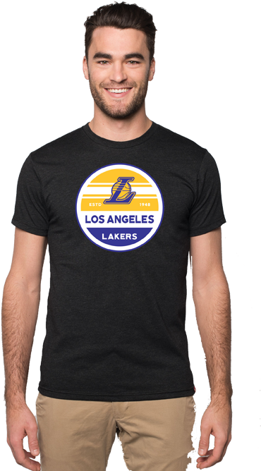 Los Angeles Lakers Comfy Express T-shirt - Chal Bunk Marte Hai T Shirt (500x667), Png Download