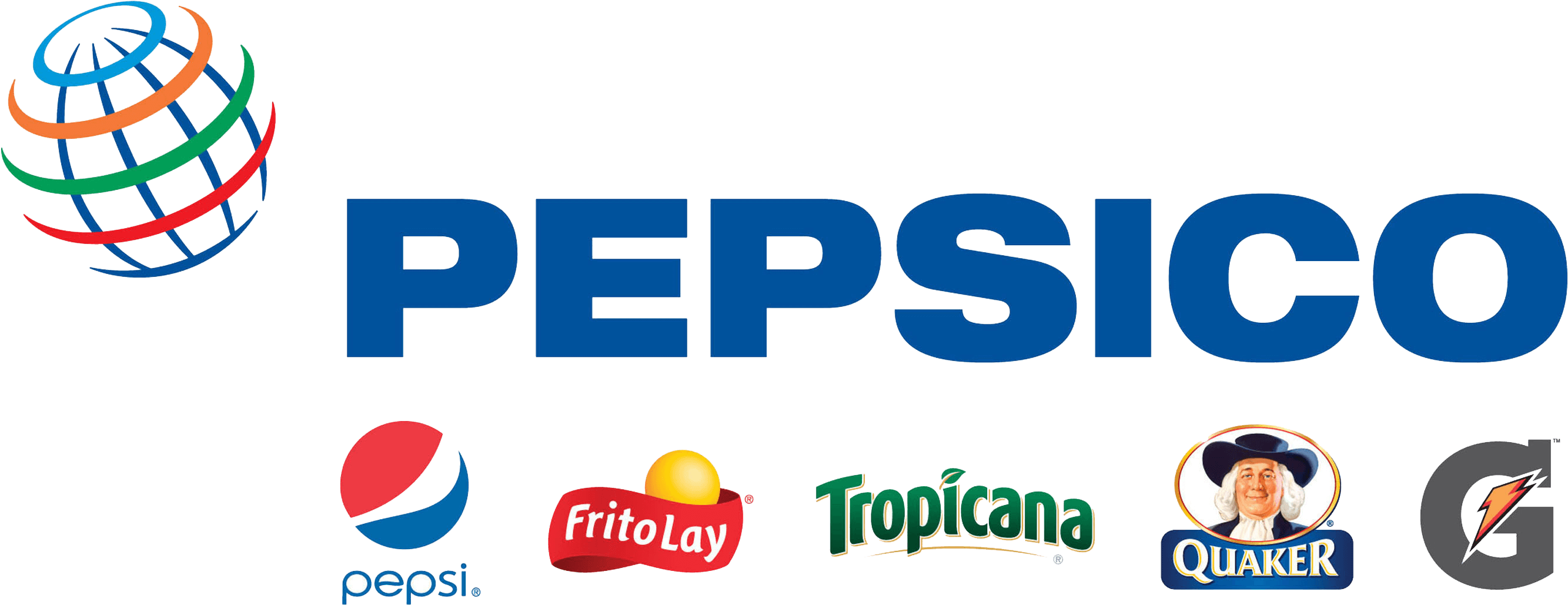 Pepsi Logo2 - Pepsico - Pepsico Logo (2700x1040), Png Download