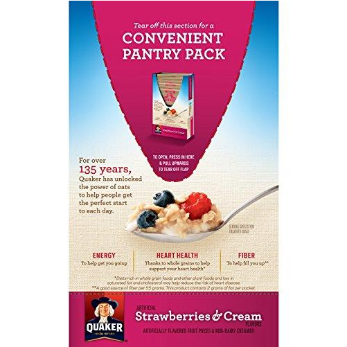 Auction - Quaker Blueberries & Cream Instant Oatmeal Hot (1000x1000), Png Download