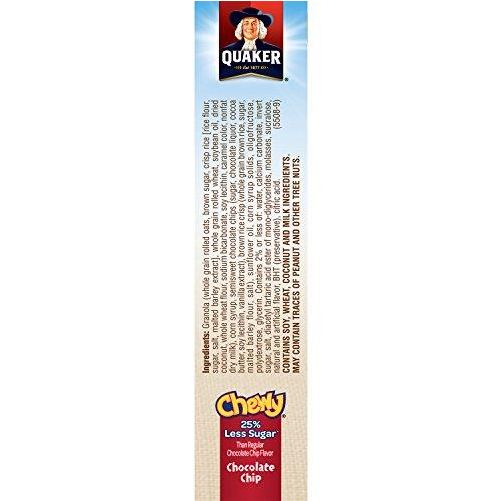 Ended - Quaker Chewy Granola Bars, Chocolate Chip - 8 Pack, (1000x1000), Png Download