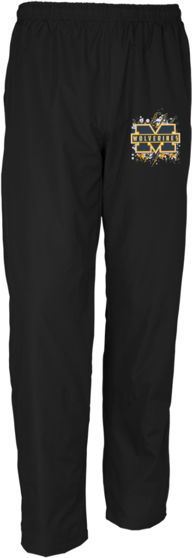 Michigan Wolverines Splatter Logo Men's Customized (1155x1155), Png Download