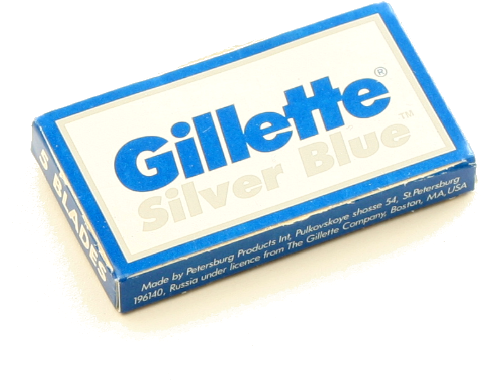 Gillette Silver Blue Blades - Gillette Platinum 5 Pcs (1000x1000), Png Download