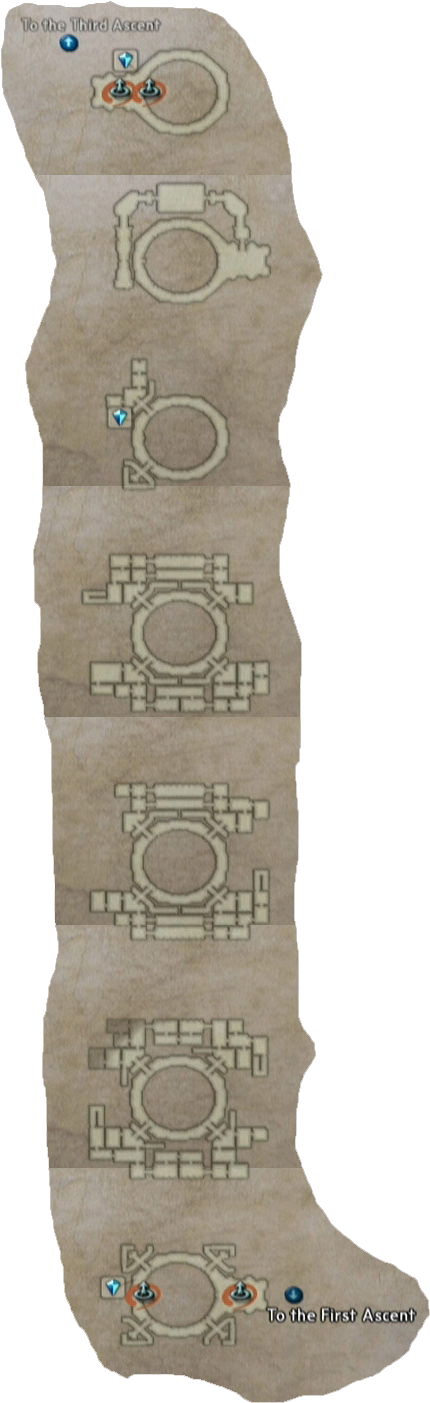 Final Fantasy Xii Pharos Map - Pharos Second Ascent Map (640x1544), Png Download