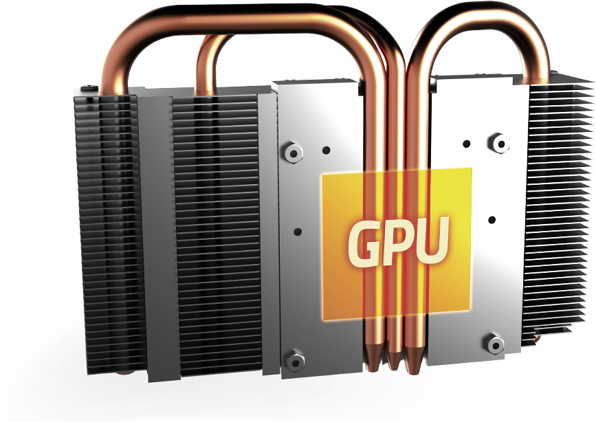 Heat Pipe Direct Touch - Nvidia Geforce Gtx 1070 (940x772), Png Download