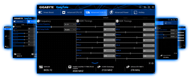 Easytune™ - Gigabyte Z370 Hd3 Bios (800x425), Png Download