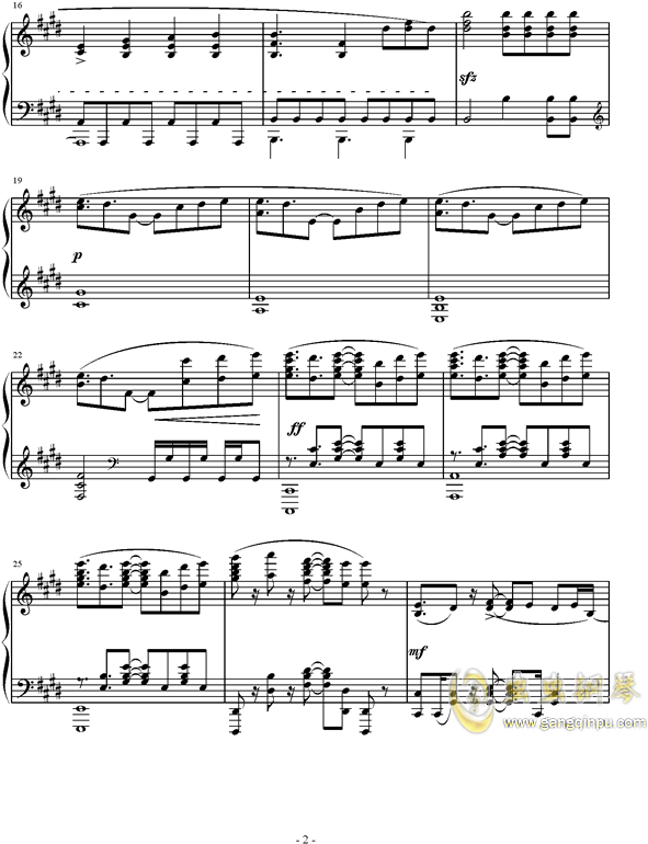 No Game No Life Op钢琴谱第2页 - Piano Sheet (630x891), Png Download