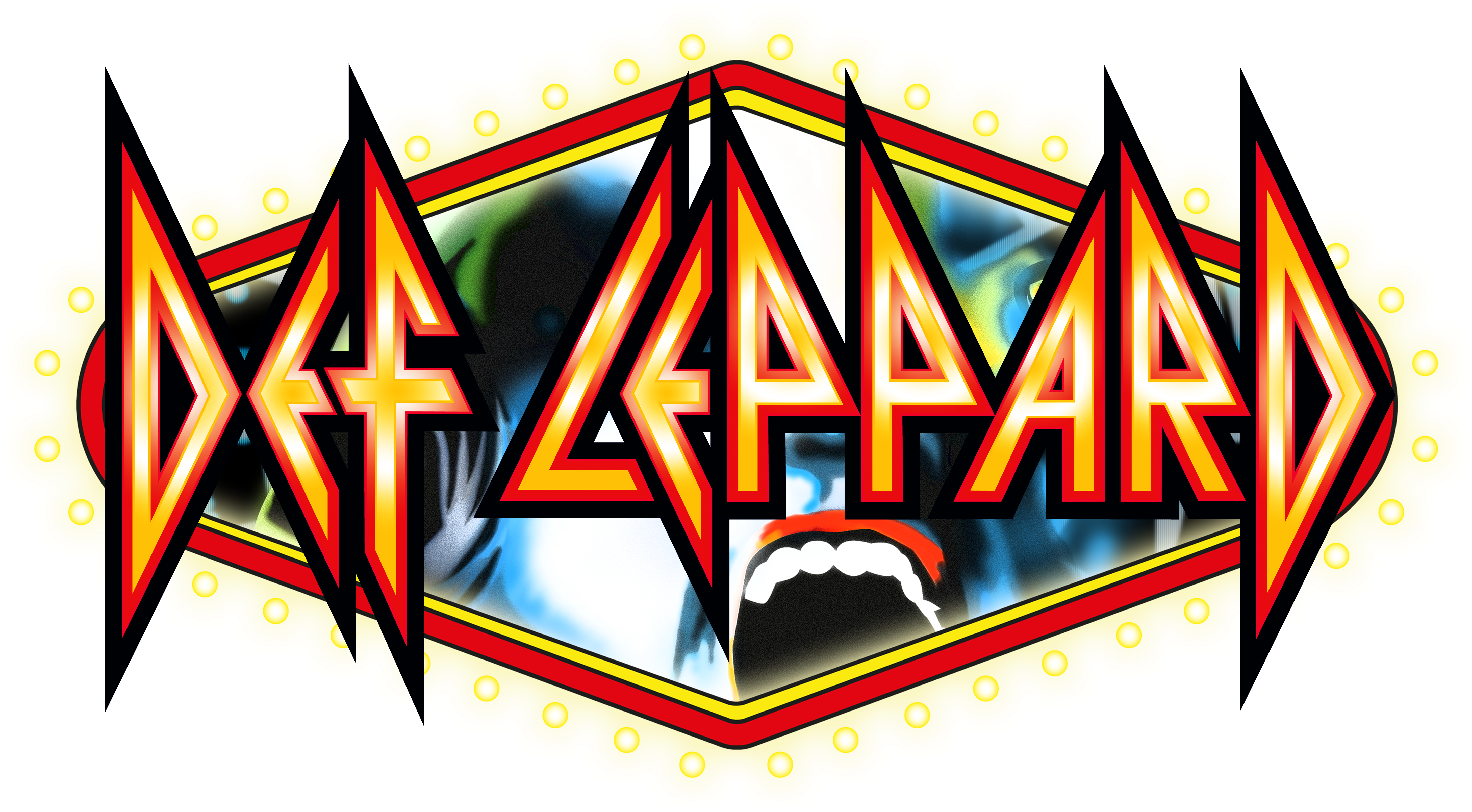 Def Leppard Logo - Women's Or Men's 2016 Def Leppard Digital Logo New (6018x3500), Png Download