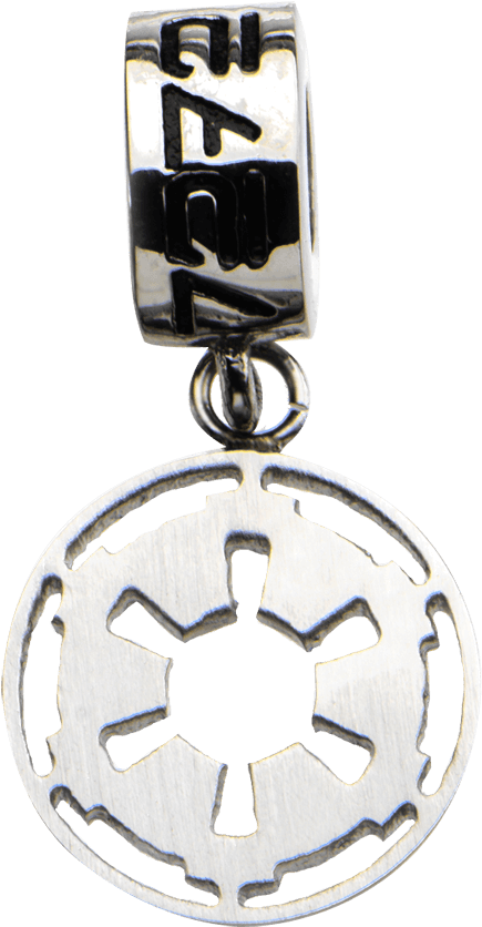 Galactic Empire Stainless Steel Dangle Charm - Stainless Steel Star Wars Galactic Empire Symbol Dangle (850x850), Png Download