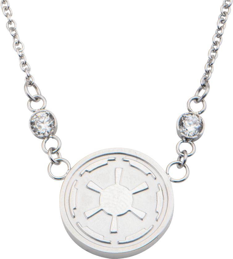 Galactic Empire Symbol Crystal Necklace (850x850), Png Download