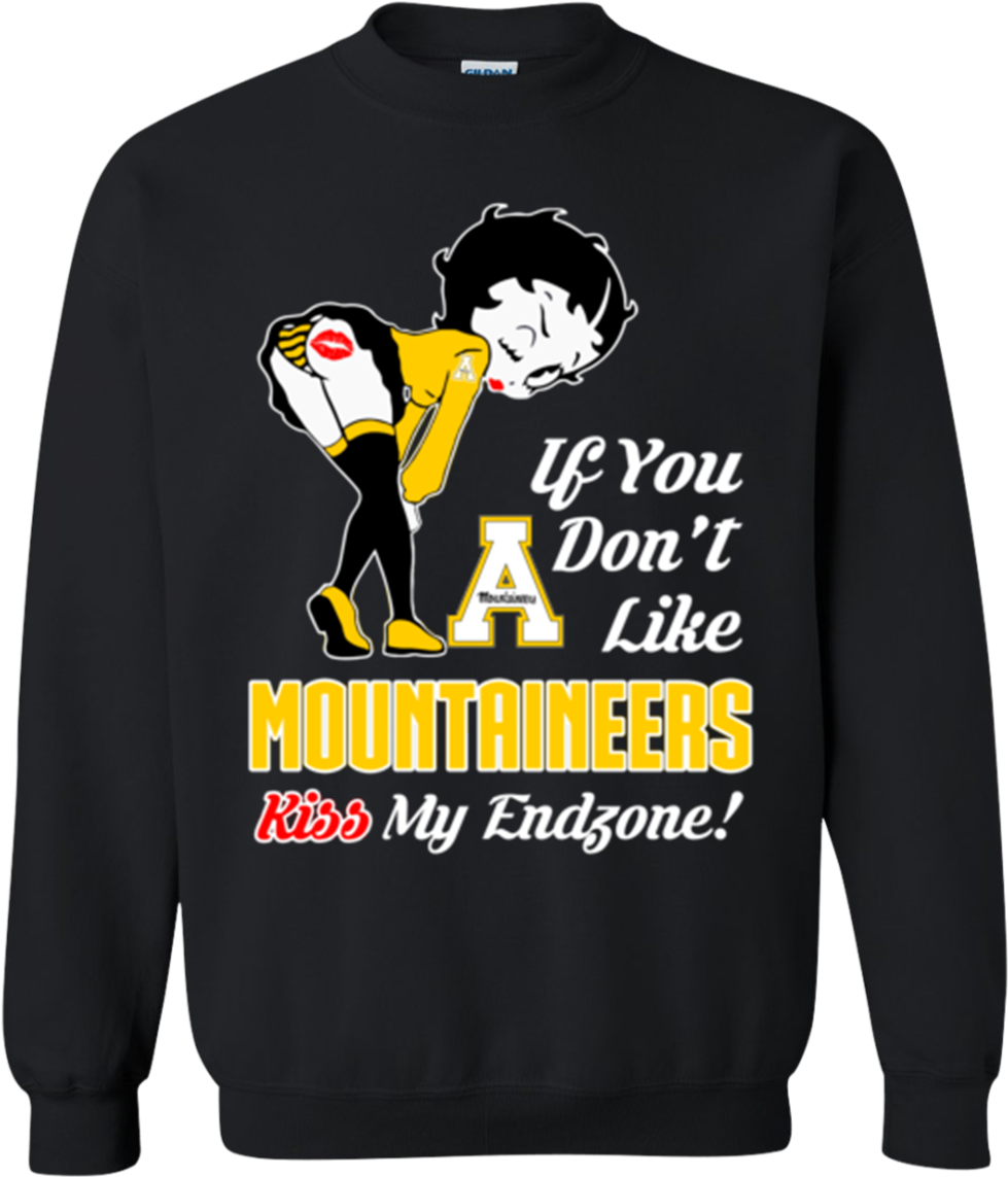 Betty Boop Appalachian State Mountaineers T Shirts - T Shirts Hoodies Sweatshirts If You Don't Like Kiss (1155x1155), Png Download