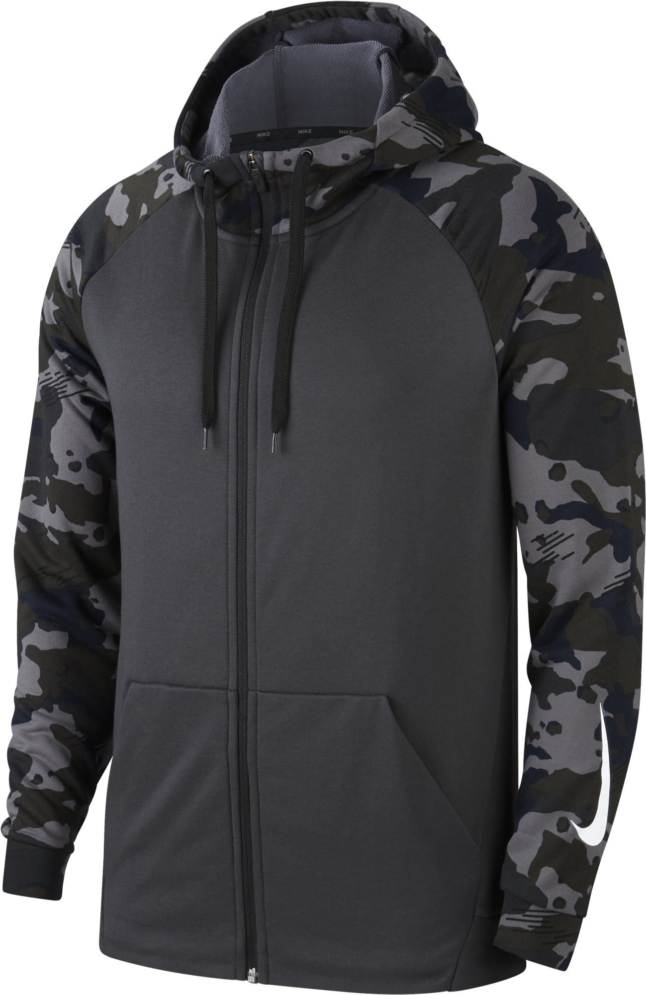 Buy Nike Men Long Sleeve Full Zip Fleece Dry Hoodie, - Aq1138 060 Nike (2000x2000), Png Download