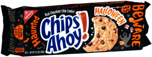 Nabisco Chips Ahoy Halloween Chocolate Chip Cookies - Chips Ahoy Chewy Brownie Cookies (600x600), Png Download