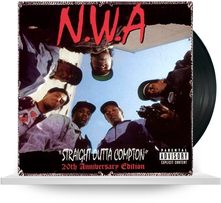 929 Грн - Nwa Straight Outta Compton Vinyl Album (751x700), Png Download