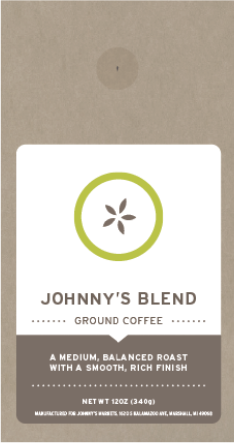 Buy One Package Of Johnny's Blend Ground Coffee Earn - Coffee (470x888), Png Download