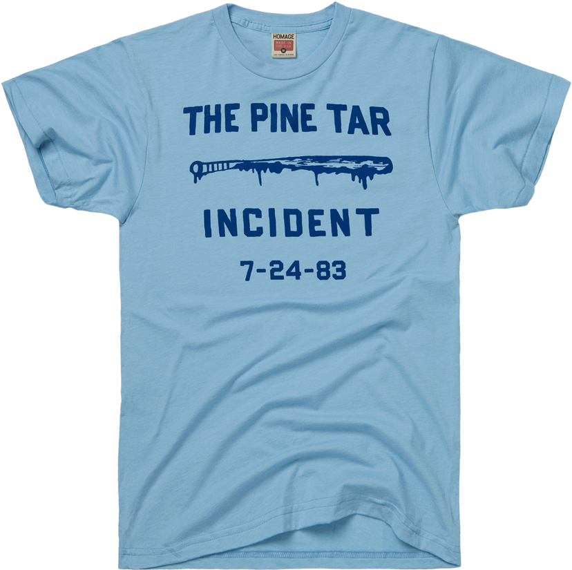 Homage Pine Tar Incident T-shirt George Brett Kansas - Rainbow Dash Brony Shirt (900x900), Png Download