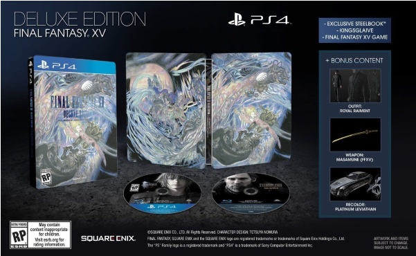 Final Fantasy Fifteen Deluxe Edition Sony Playstation - Square Enix Final Fantasy Xv Deluxe Edition - Playstation (600x600), Png Download