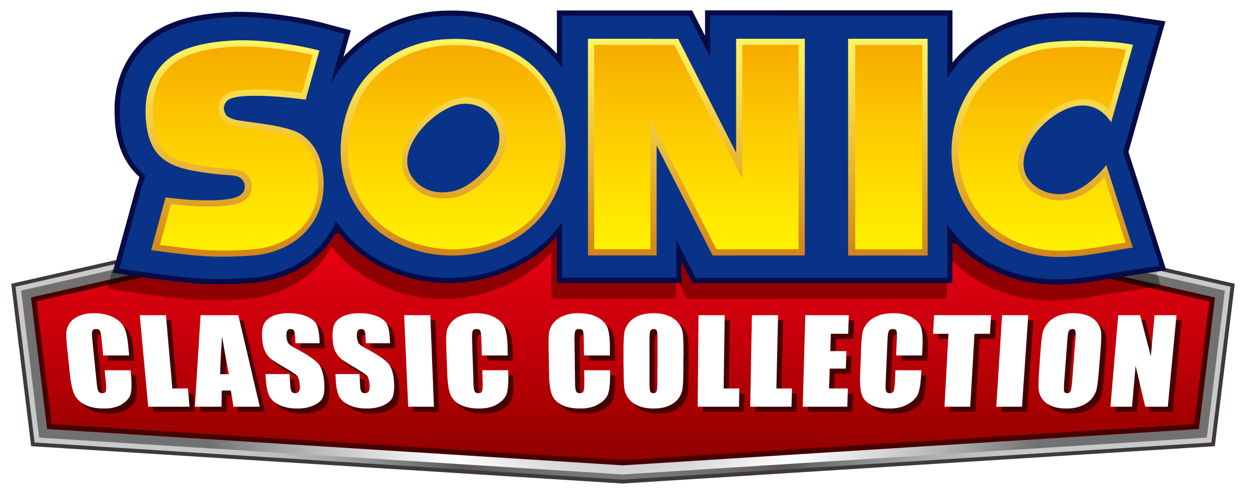 Sonic Classic Collection - Sonic Classic Collection Logo (2445x969), Png Download