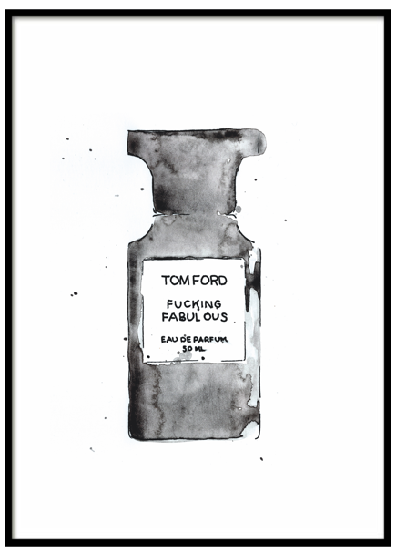 Tom Ford Fucking Fabulous Perfume - Tom Ford Fucking Fabulous Art (520x640), Png Download