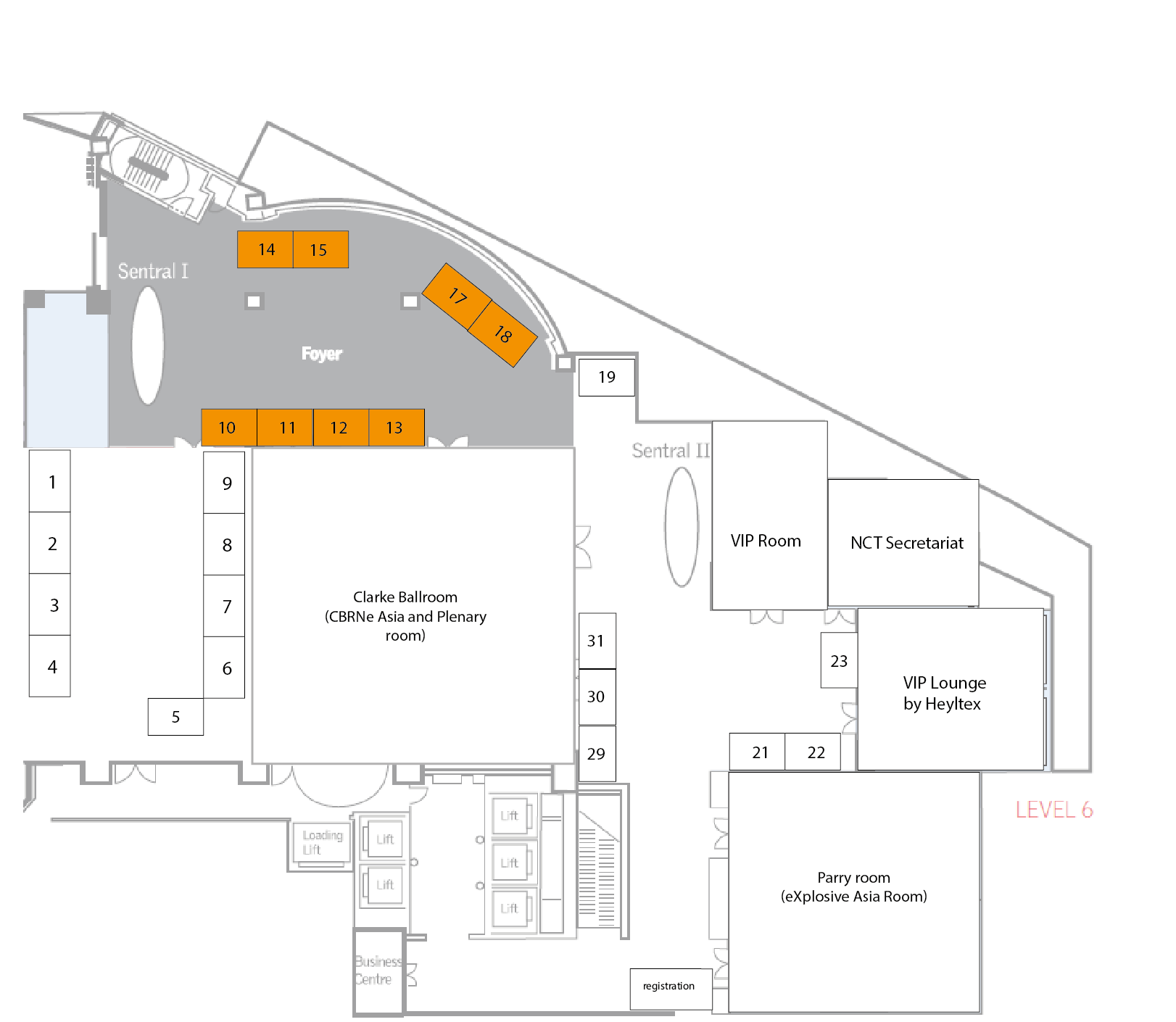 Nct Asia 2019 Floorplan - Floor Plan (1622x1410), Png Download
