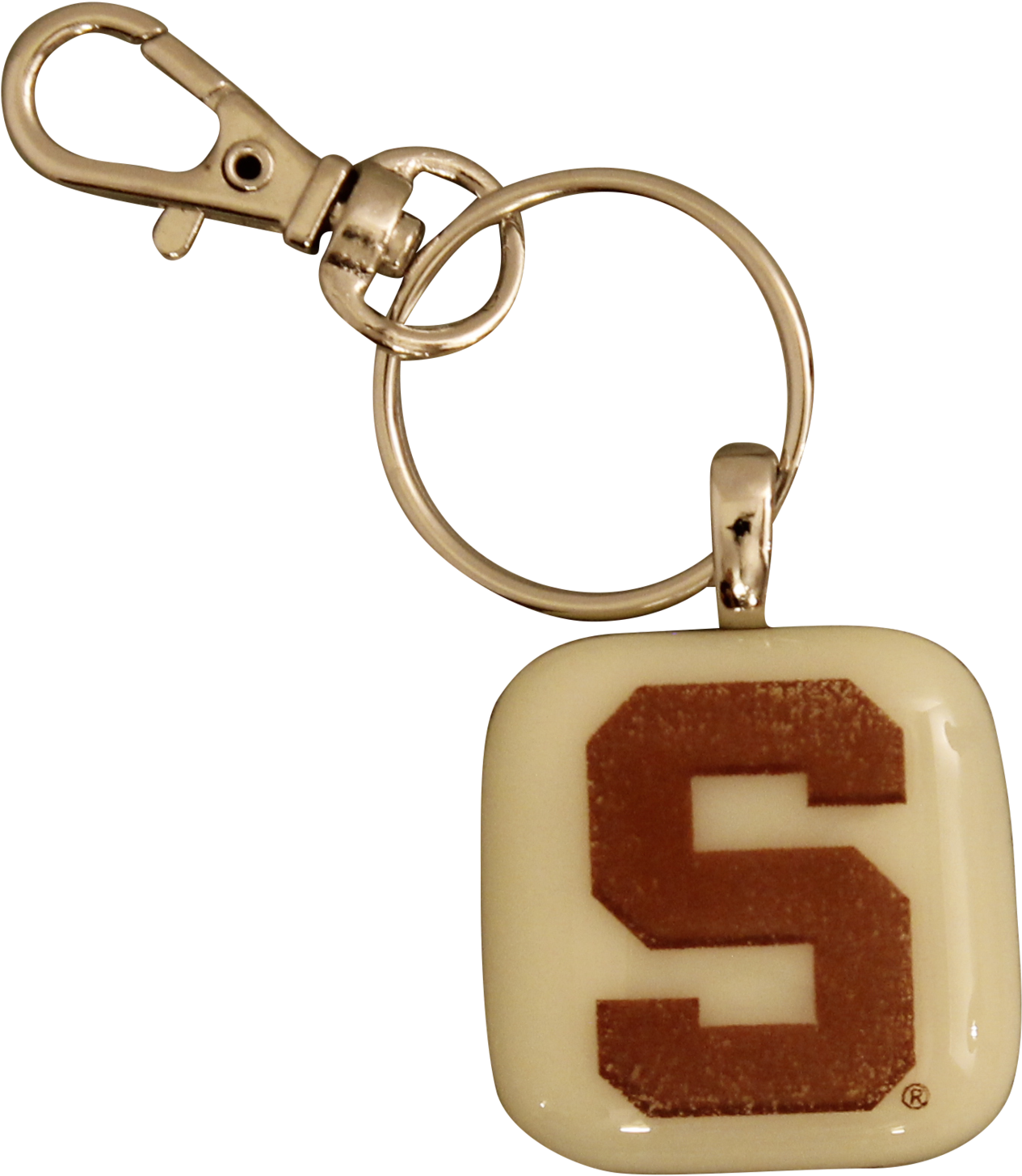Michigan State University Glass Key Chain (2000x2000), Png Download