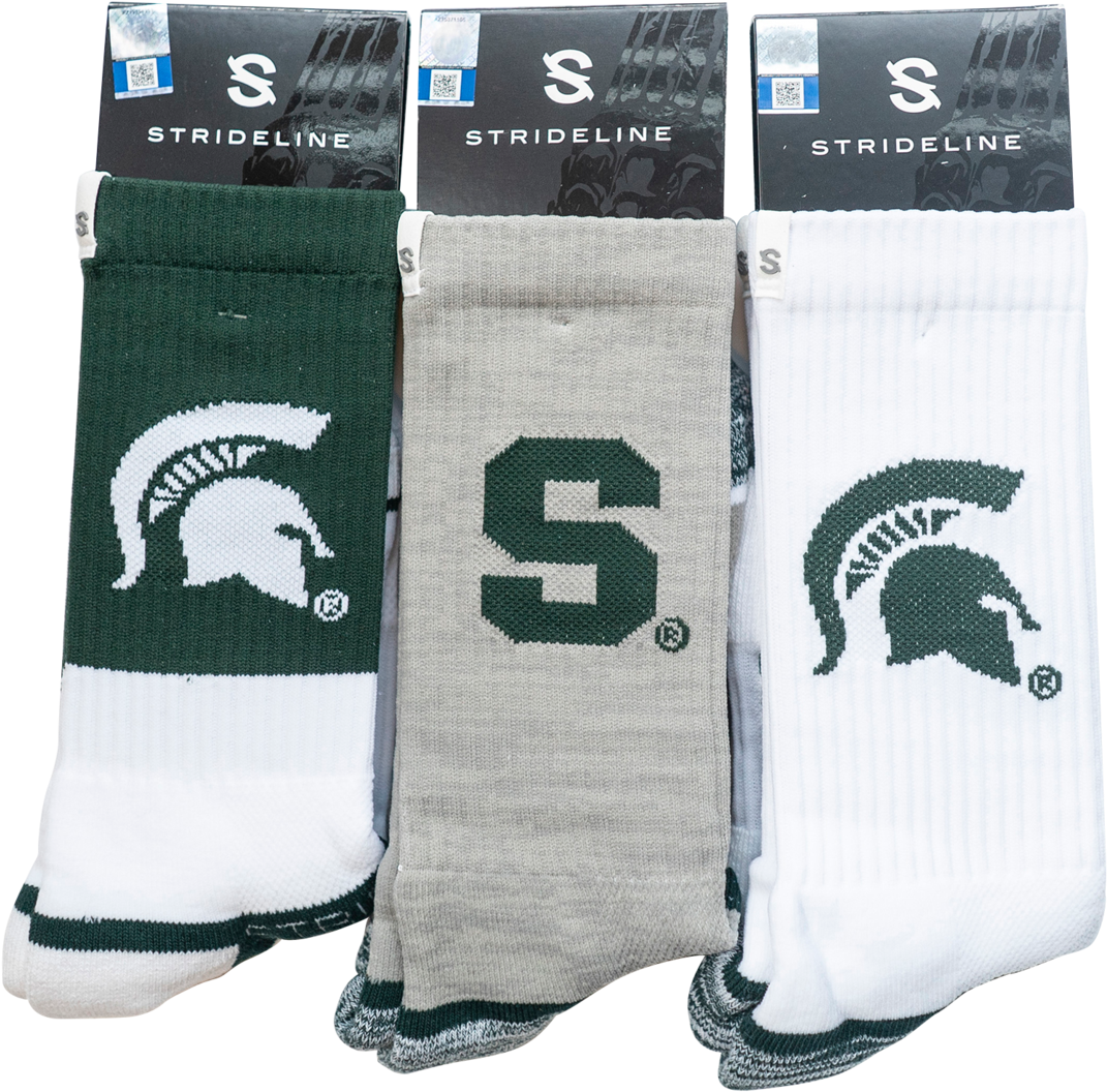 Michigan State University - Hockey Sock (1440x1440), Png Download