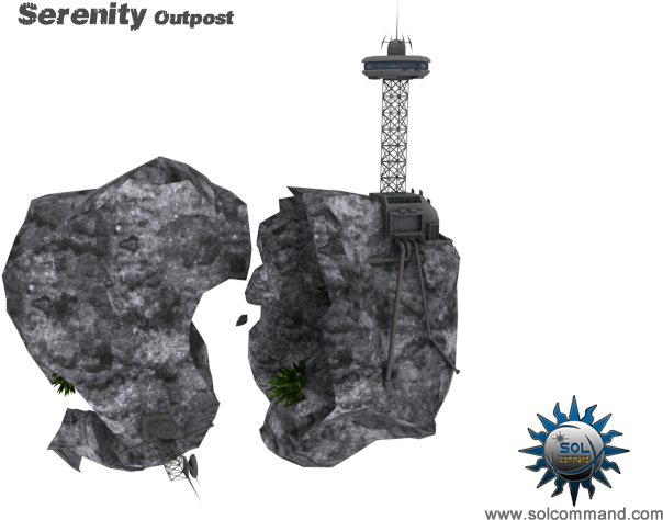 Serenity, Outpost, Peace Of Mind, Firefly, Base, Asteroid, - Trade (800x500), Png Download