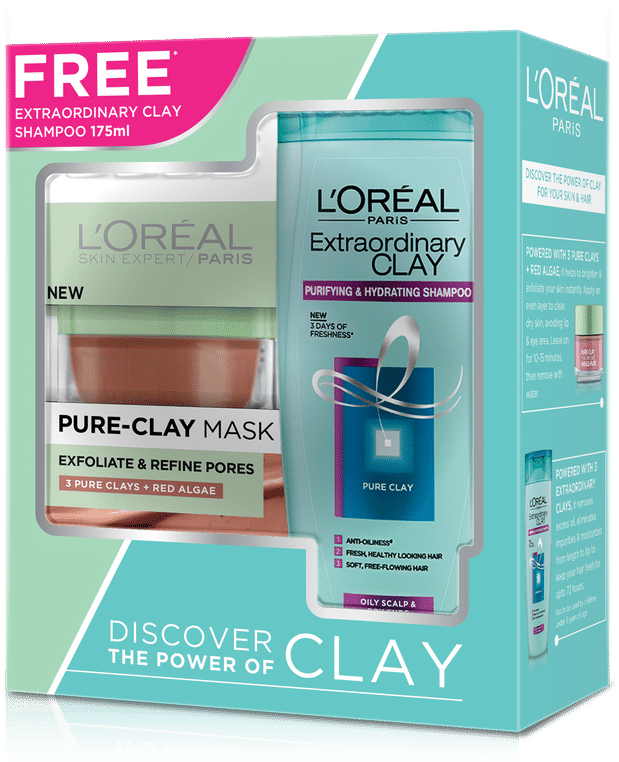Loreal Paris Masks & Peels - L'oreal Paris Detox & Brighten Pure Clay Mask, (800x800), Png Download