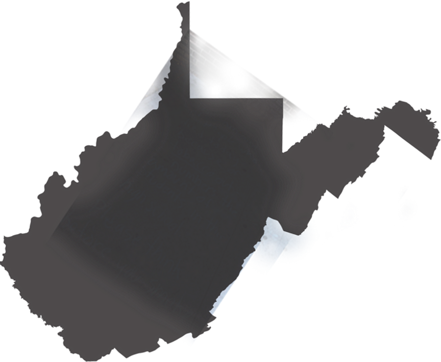 West Virginia Map - West Virginia (900x739), Png Download