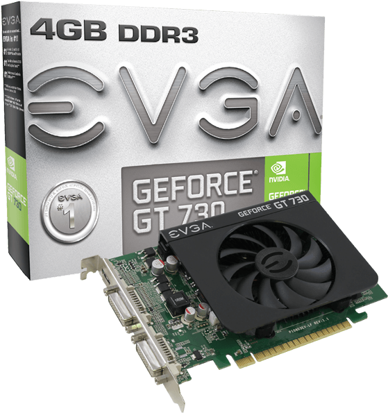 Evga 04g P3 2739 Kr Geforce Gt 730 4gb - Evga Gt 730 4gb Ddr3 (600x600), Png Download