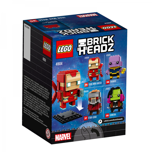 Lego Brickheadz Iron Man Mk50 New (800x600), Png Download