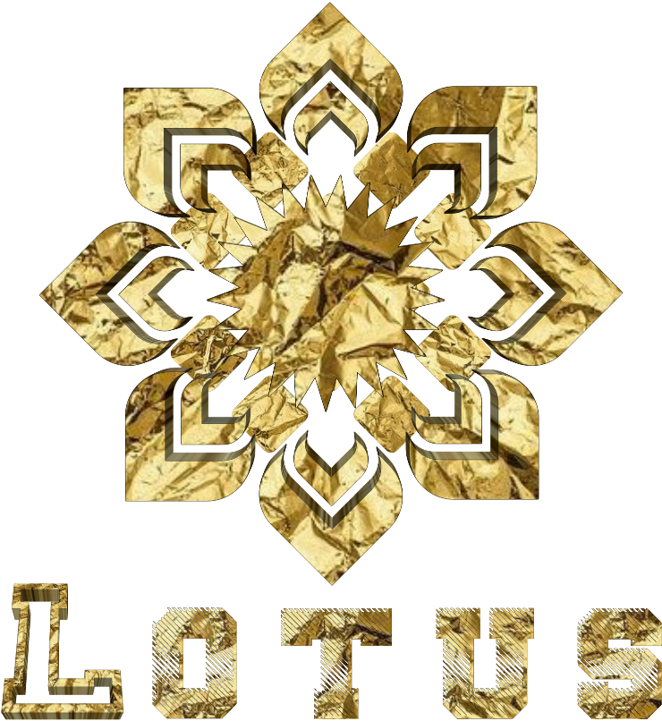 Lotus Flower Flor Gold Golden Ouro Dourado @lucianoball - Cross (841x932), Png Download