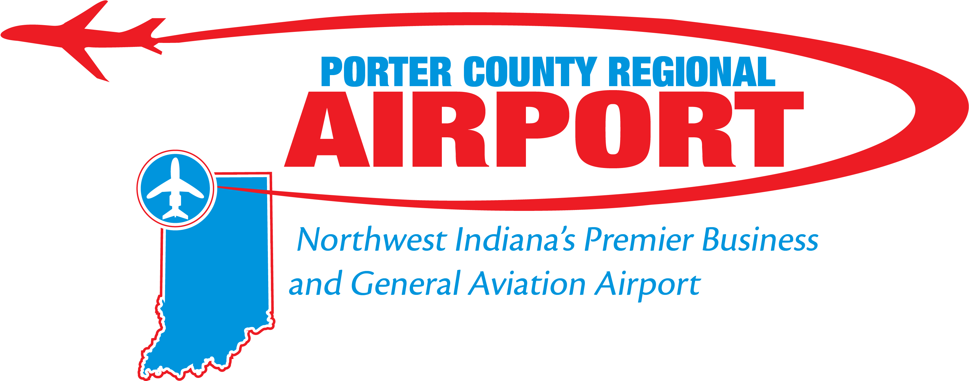 Porter County Regional Airport - Graphic Design (3379x1554), Png Download