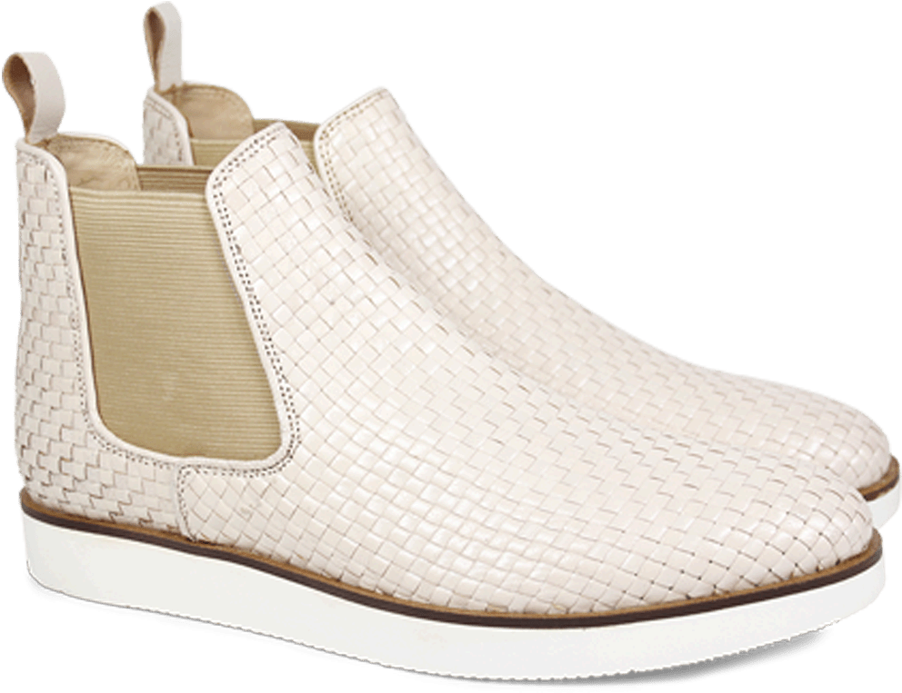 Ankle Boots Rita 3 Woven Off White Elastic Beige Xl - Bottines Melvin & Hamilton Rita 3 Woven Off White (1024x1024), Png Download