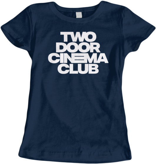 Ladies Navy Logo Tee - Two Door Cinema Club 'seismic' T Shirt - Neuf (600x600), Png Download