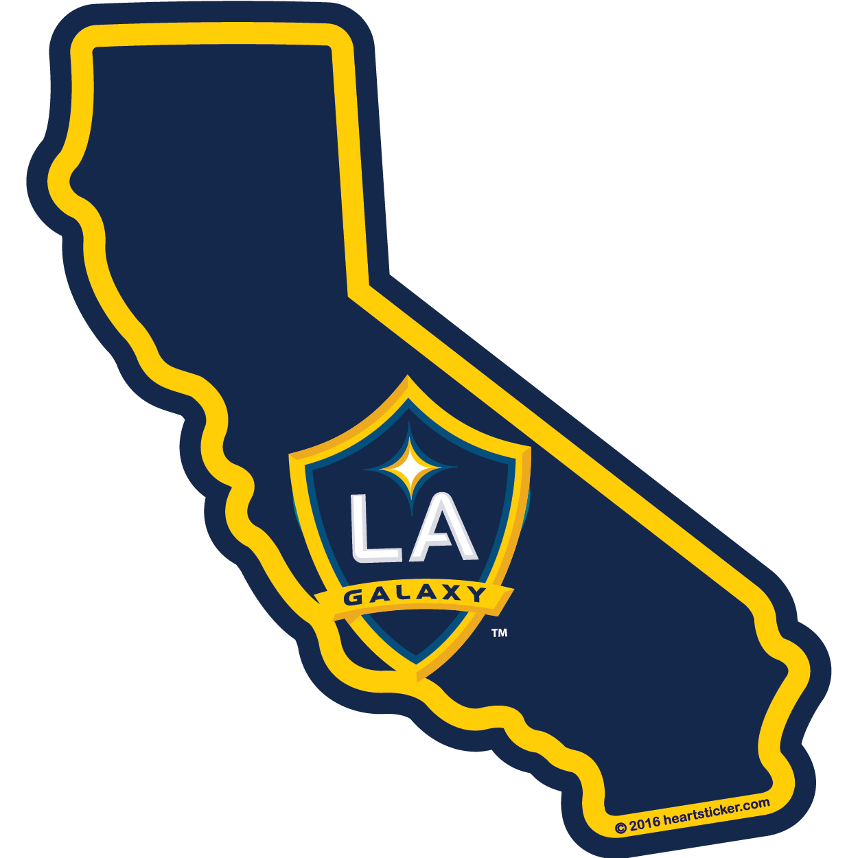 Mls La Galaxy Sticker - La Galaxy (1250x1250), Png Download