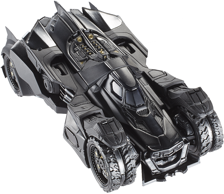 Arkham Knight - Hot Wheels - Batman - Arkham Knight Batmobile Black (900x785), Png Download