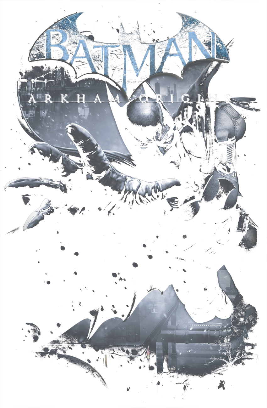 Arkham Out Of The Shadows Men's Crewneck Sweatshirt - Illustration (850x1296), Png Download