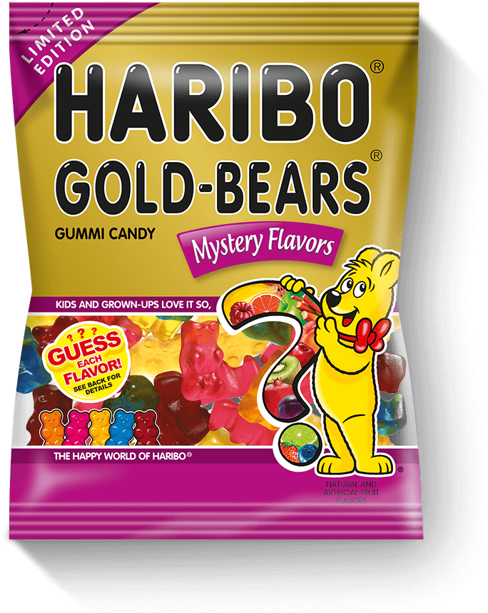 Haribo Gold Bears Mystery Flavour (840x918), Png Download