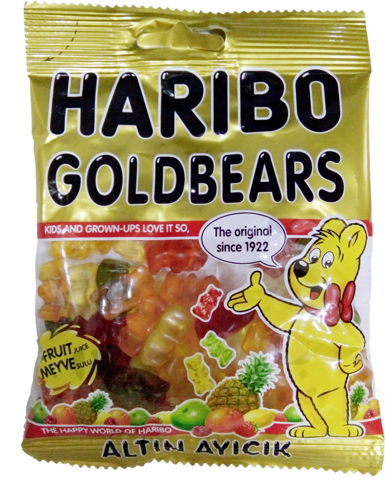 Quick View - Haribo Confectionery Gold Bears Stand Up Bag - 10 Oz. (800x1000), Png Download