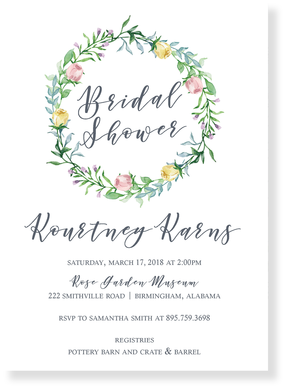 Kourtney Bridal Shower Invitation Shower Invitations16 (1500x2100), Png Download