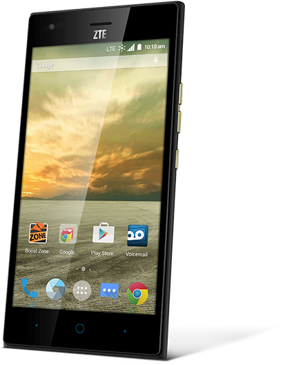 Boost Mobile Announces The Zte Warp Elite - Zte Warp 6 (565x570), Png Download